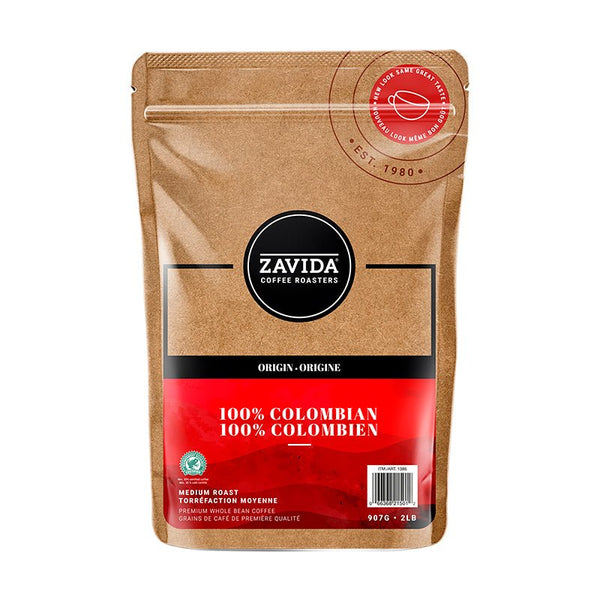 Zavida 100% Colombian Coffee - Whole Beans