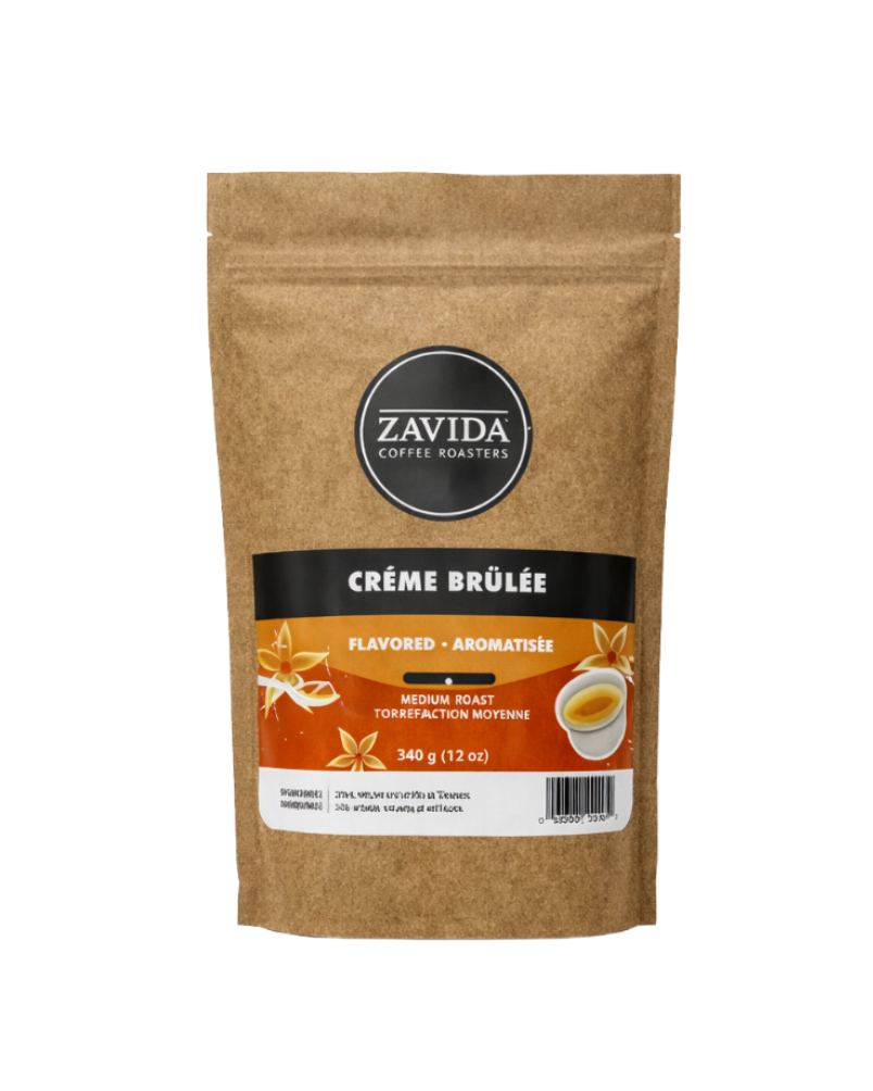 Zavida Crème Brûlée Flavoured Coffee - Ground- 340g