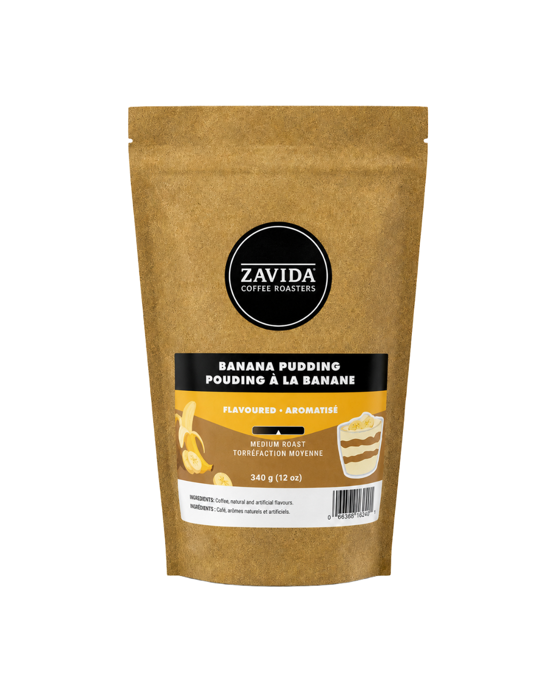 Zavida Coffee Roasters banana pudding flavored coffee in Dubai Abu Dhabi UAE