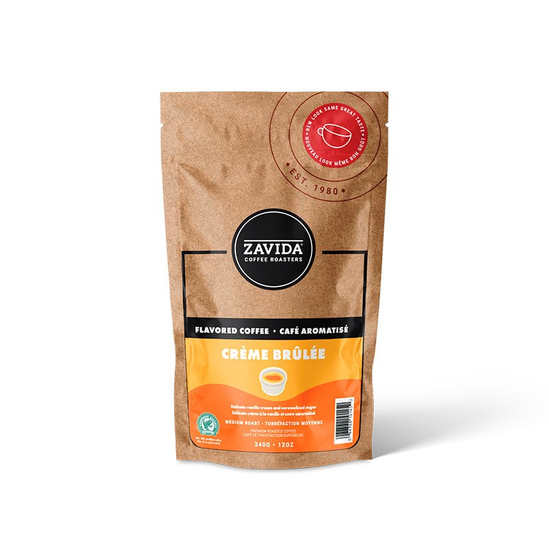 Zavida Crème Brûlée Flavoured Coffee - Whole Beans 340g