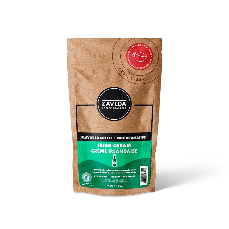 Zavida Irish Cream Flavoured Coffee - Whole Beans 340g