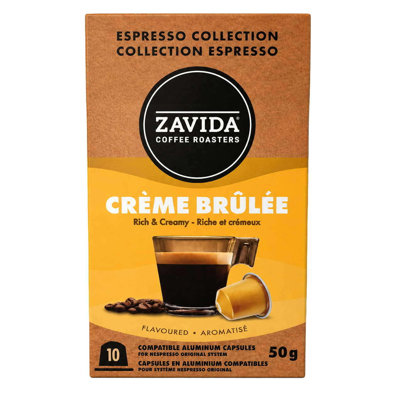 Zavida flavored nespresso coffee capsules in UAE
