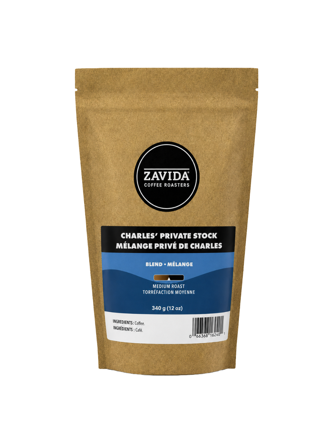 Zavida Charles Private Stock Single Origin whole bean and ground coffee of 340g