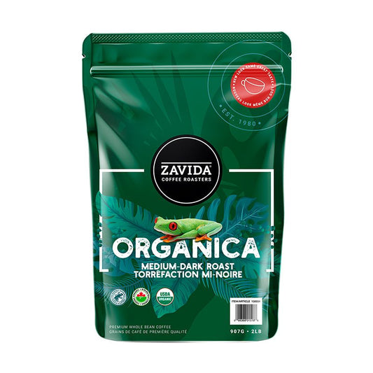 Organica Rainforest Alliance Coffee - Medium-Dark Roast - Whole Bean 907g