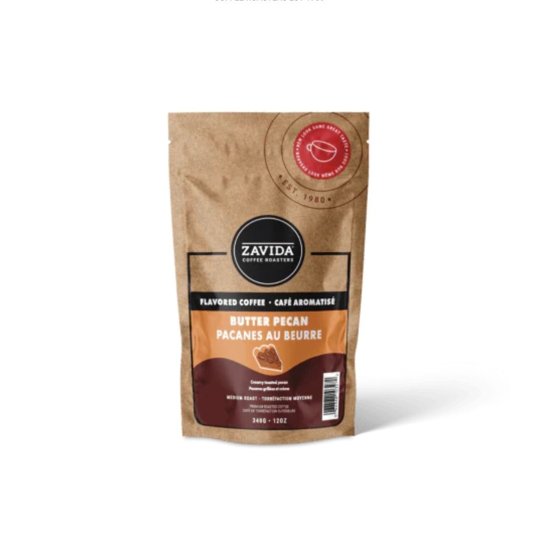 Butter Pecan Coffee, Whole Beans, 340g, Zavida Coffee