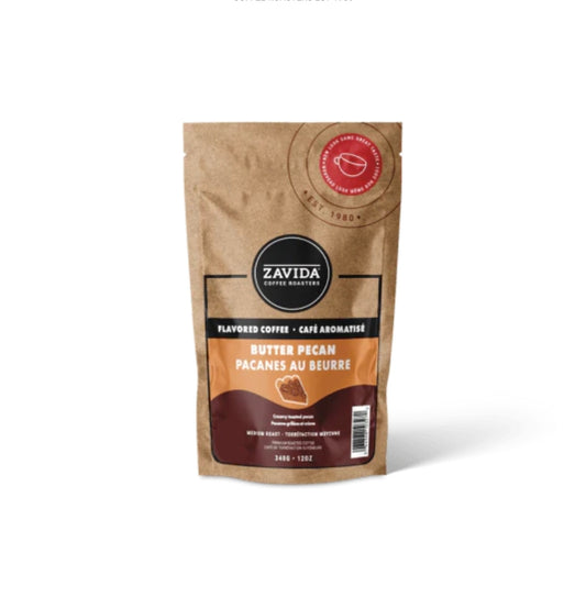 Butter Pecan Coffee, Whole Beans, 340g, Zavida Coffee